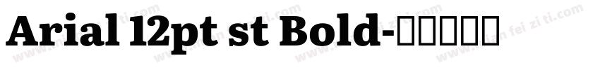 Arial 12pt st Bold字体转换
